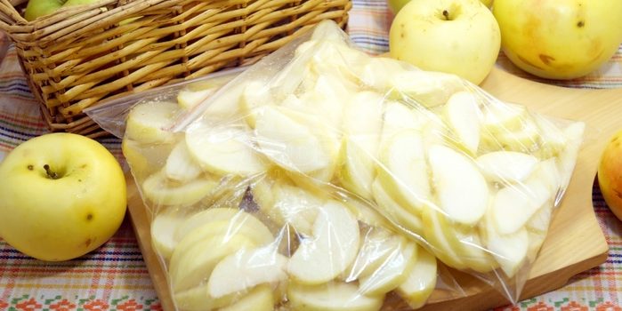 Как заморозить яблоки